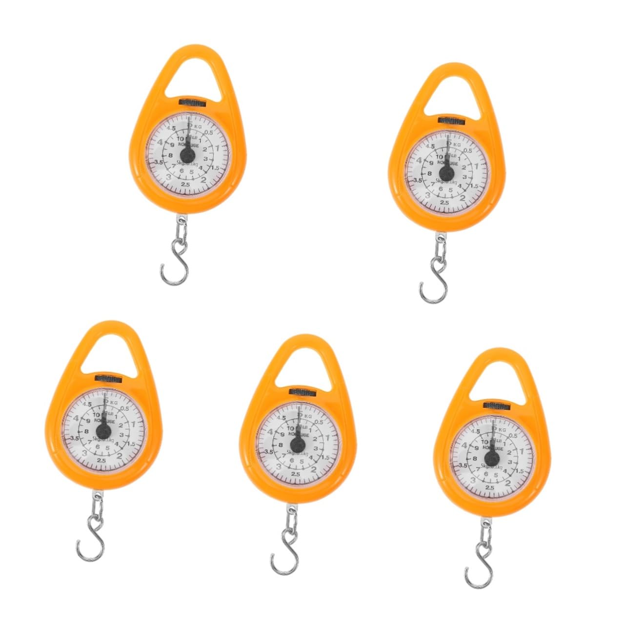 OUNONA 5pcs Hanging Weight Scale Luggage Scale for Travel Portable Design for