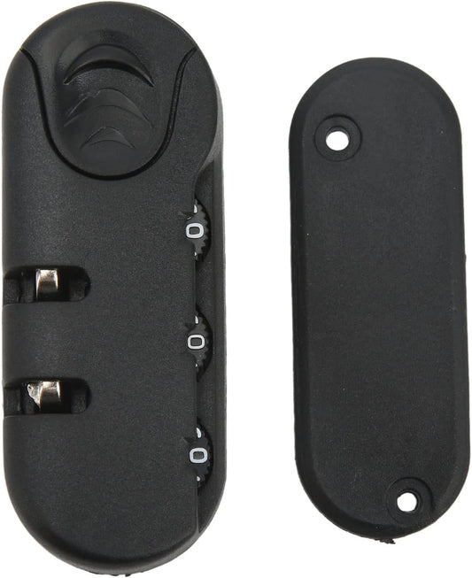 Zinc Alloy Luggage Lock - 3 Digit Suitcase Password Lock, Frosted Black Appearance for Travel