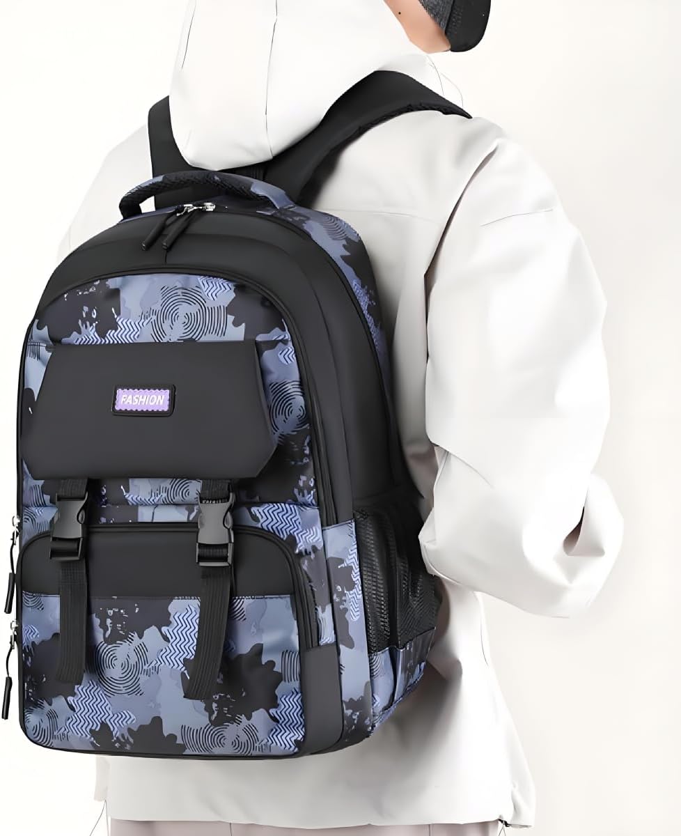 Backpack for Boys Kids School Bags Teen Elementary Middle Student Backpacks 16 inch Laptop Bag Back Packs(Blue)