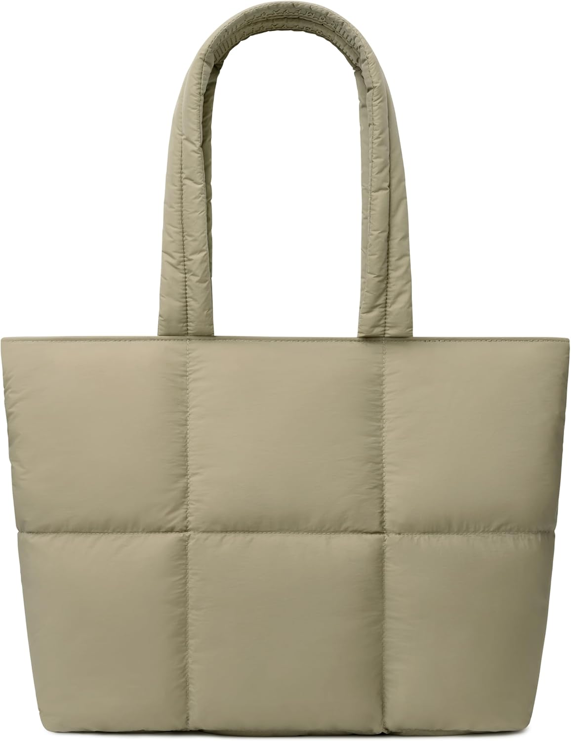 Comfyable Work Tote Bag for Women, Puffer Purse with Laptop Compartment, Large Shoulder Bag for Travel, 15 16 Inch