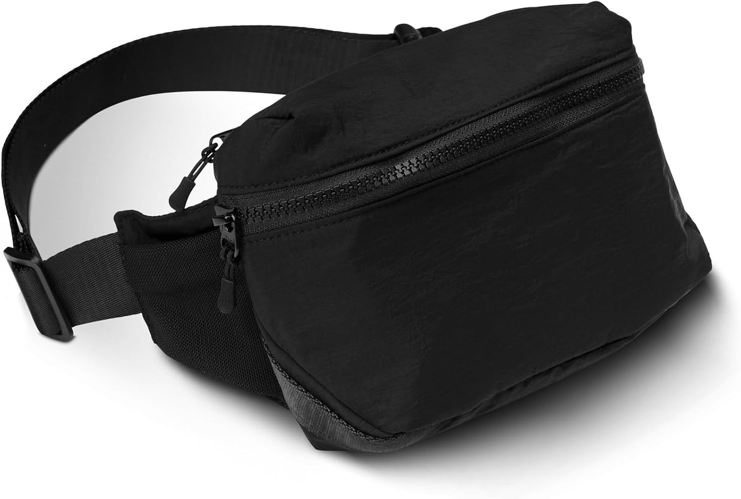 Nomadix Fanny Pack Raven Black – Lightweight, Water-Resistant Crossbody Bag for Hiking, Festivals, and Travel – Eco-Friendly Recycled Nylon with Key Clip, Dual Pockets, and Secure Storage