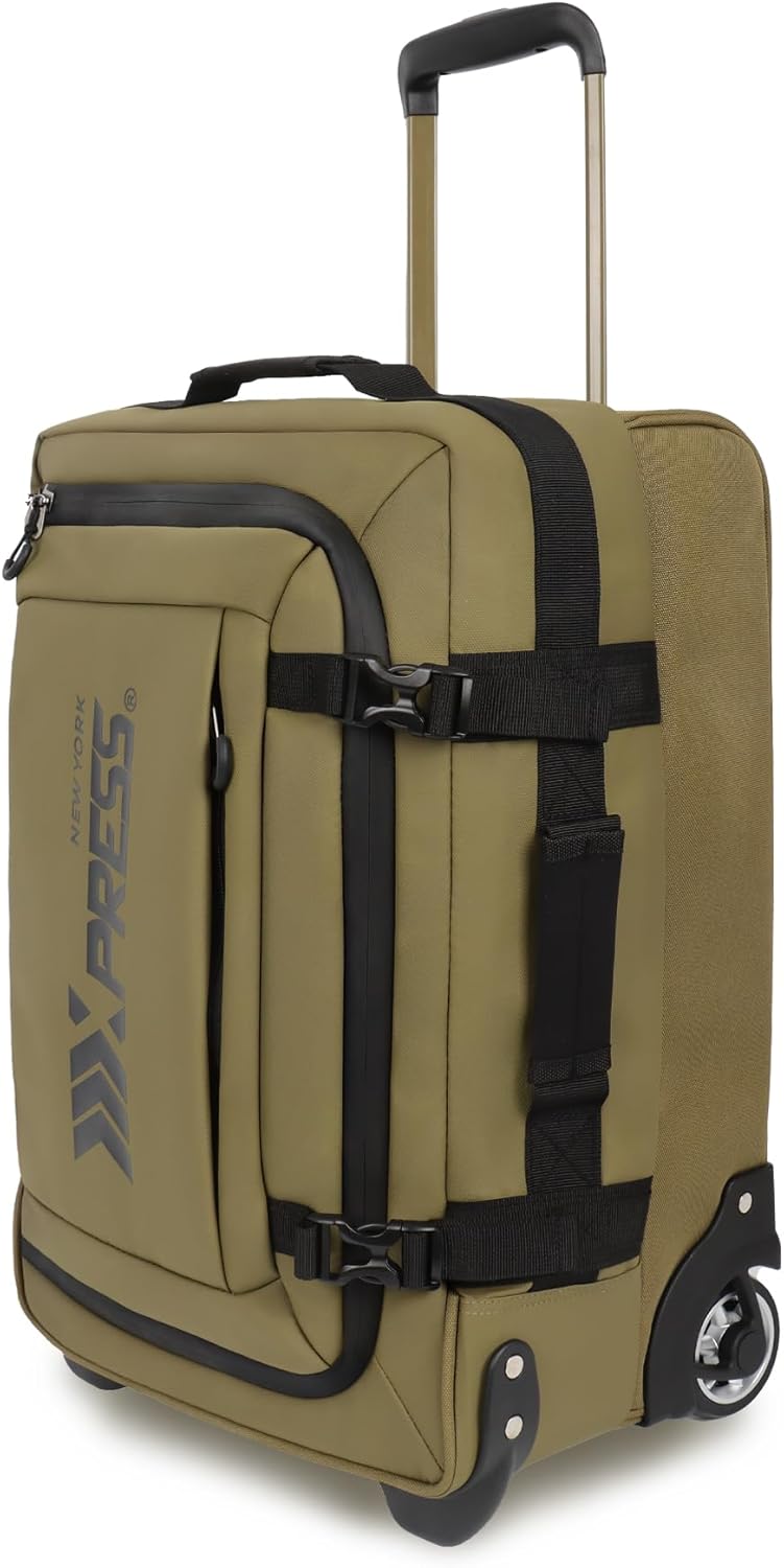 20'' Rolling Duffle Bag w/Wheels,Rolling Duffle Bag w/Handle,Carry on Luggage Travel Duffle Bags for Man Women（20,Armygreen）