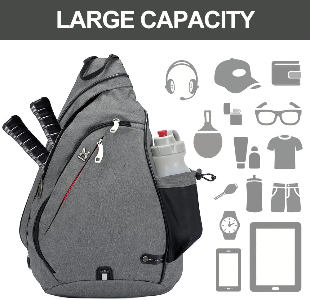 INOXTO Sling Bag, Multipurpose Crossbody Shoulder Bag for Men and Women