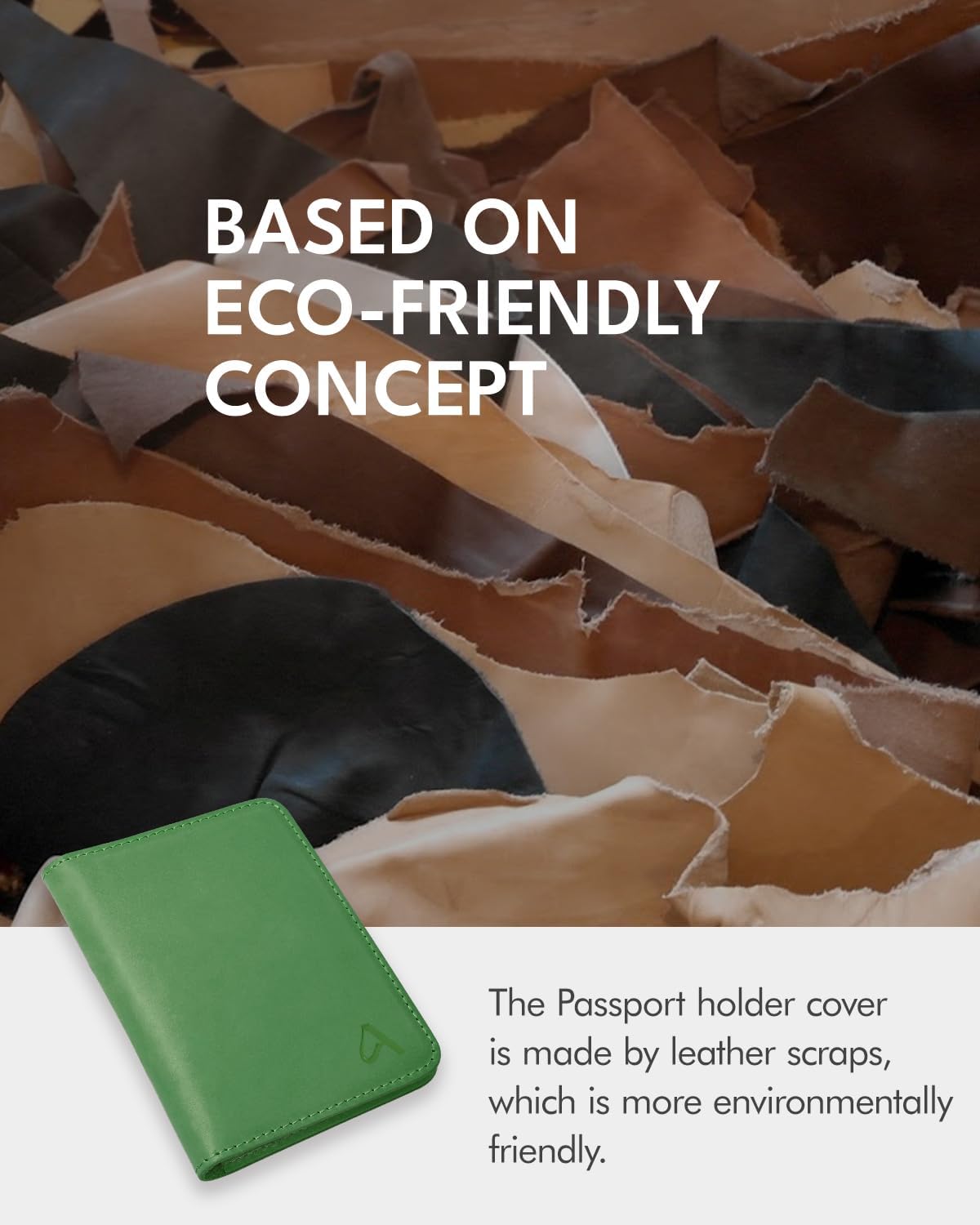 ALLIVE Passport Holder for Travel, Genuine Leather Passport Holder Women Men,Passport Cover Wallet,Travel Must Haves Airport Essentials Travel Gifts Green