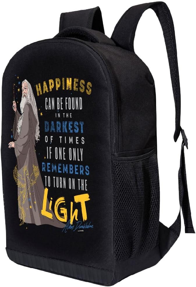 Harry Potter Kids Unisex Backpack | Dumbledore Color, 18 x 12 x 6 inches, Officially Licensed, School Backpack