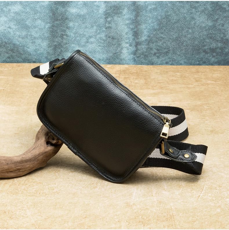 Genuine Leather Vintage Shoulder Bag Crossbody Small Messenger Bag for Men Women Casual Daily Travel Use