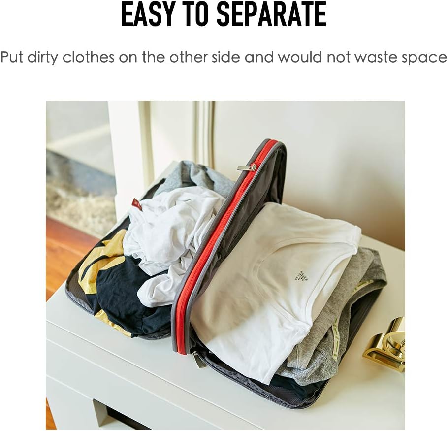 Bee Nesting Waterproof Compression Packing Cubes,Travel Packing organizers for Carry on
