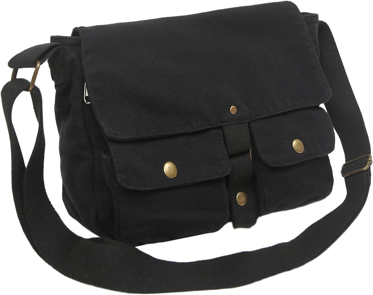 School Vintage Canvas Messenger Bag for Men Crossbody Shoulder Bag Satchel