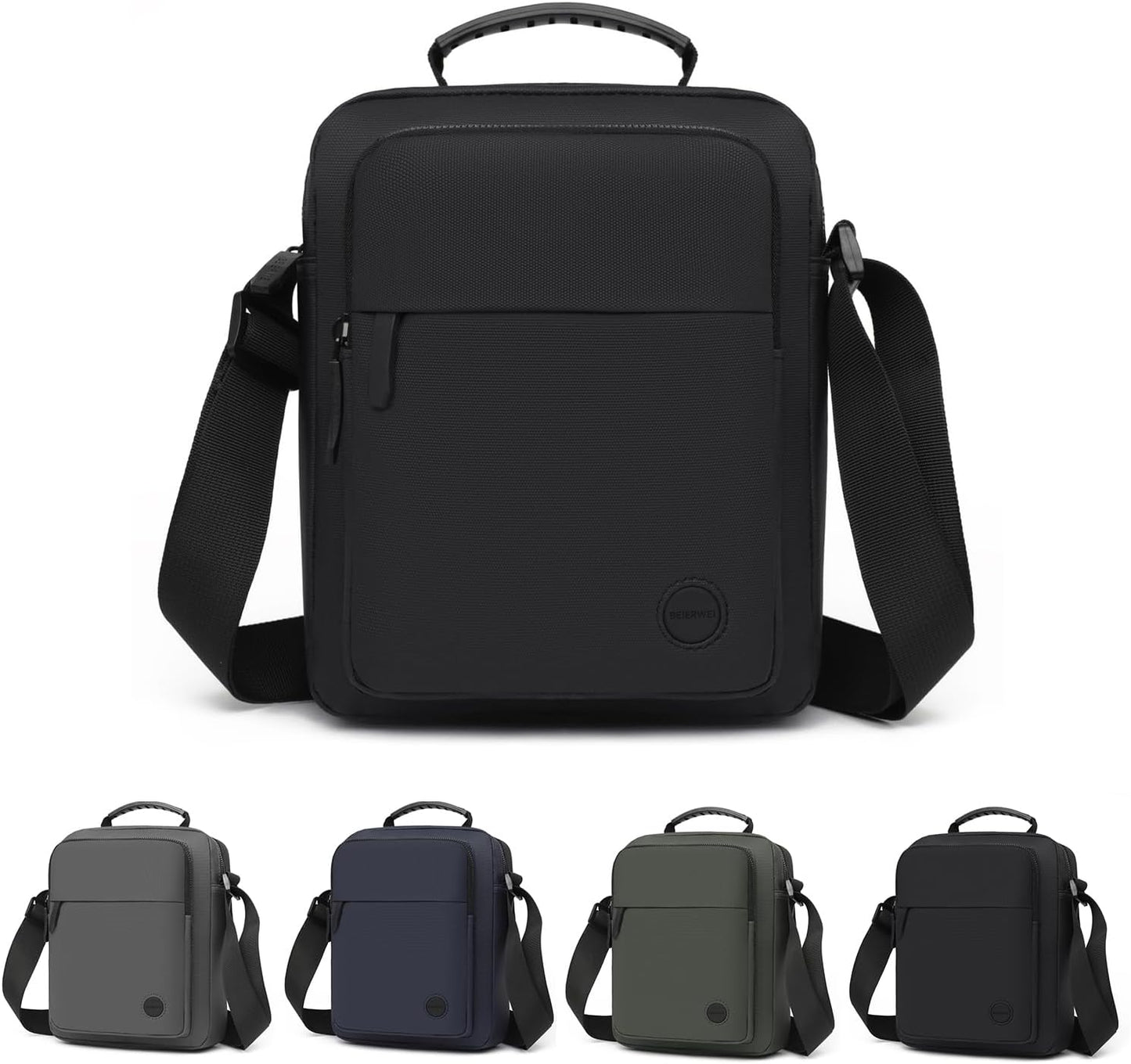Small Messenger Bag for Men Women, Purse for Men Multi Pocket Purses Bag Hold Phone Handset Anti Theft