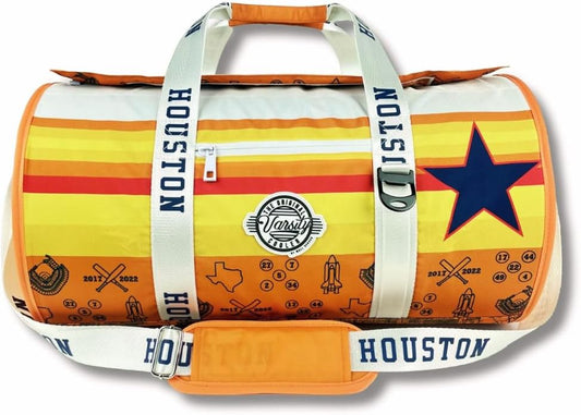 Varsity Cooler Houston Travel Party Duffel & Cooler – 30 Can Leakproof Insulated Tote Bag, Waterproof Soft compartment for Tailgating, Golf, Beach, Carry-On Luggage & Outdoor Sports