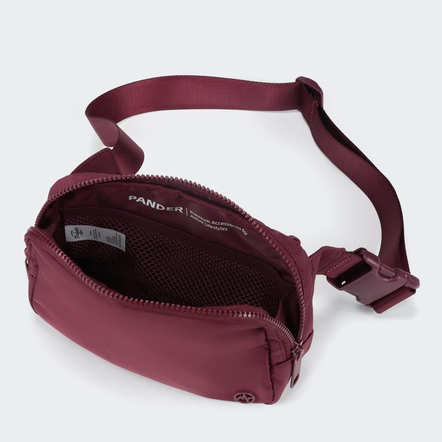 Pander Belt Bag Large 2L, Nylon Fanny Pack Purse for Women and Men with Adjustable Strap