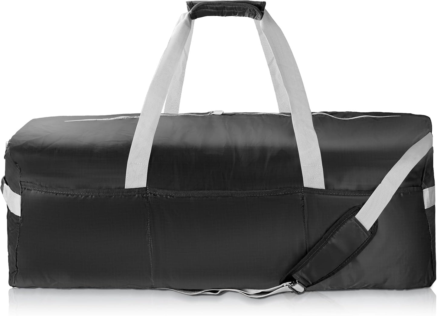 125L Foldable Duffel Bag,With shoulder strapLightweight and Waterproof for Travel - Black