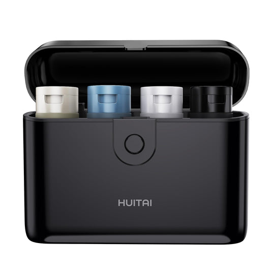 HUITAI Travel Bottles TSA 4x2oz With Case Leak-Proof Black – product image