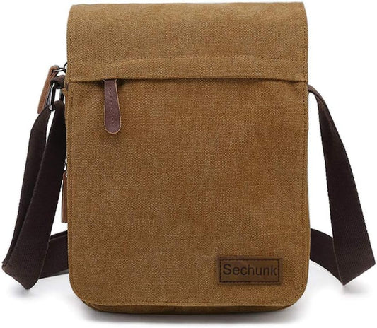 Sechunk Vintage Canvas Messenger Cross body bag Shoulder bag