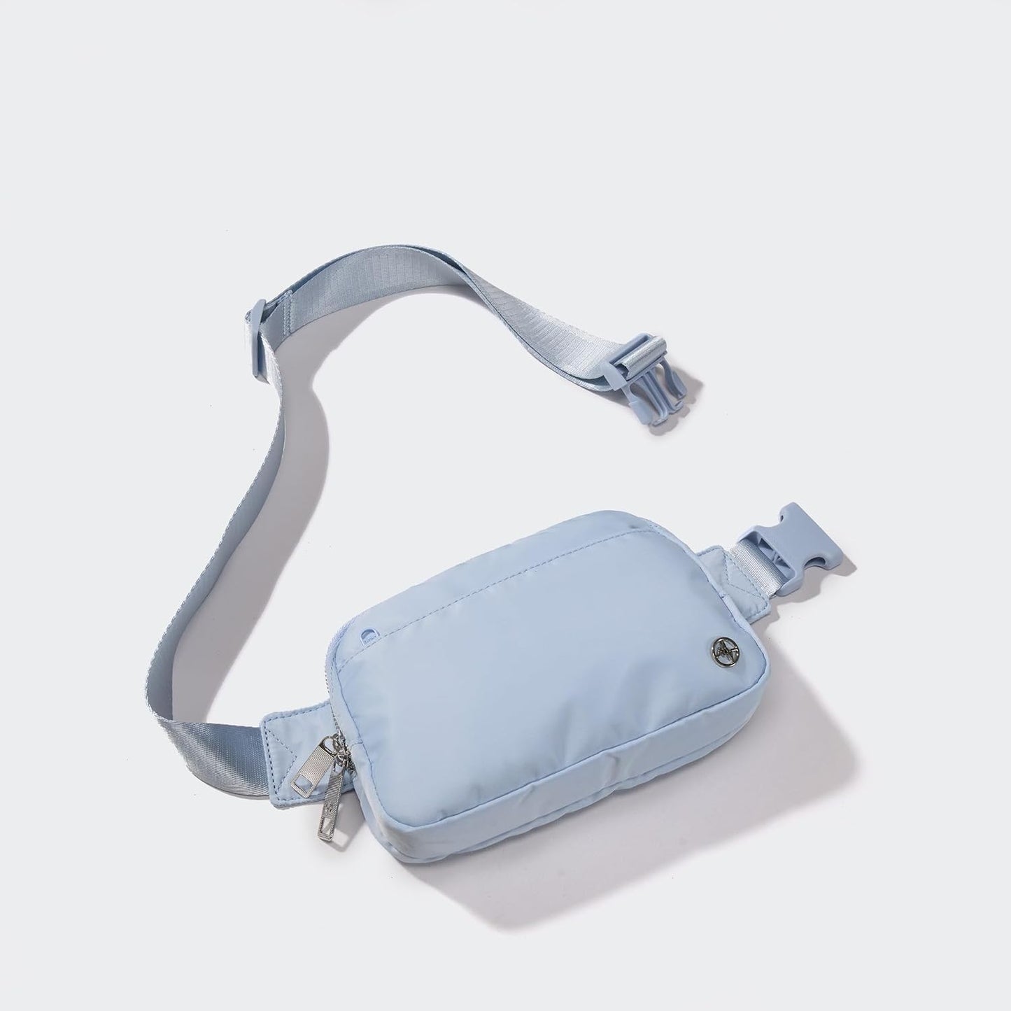 Pander Everywhere Belt Bag for Women, 5 Zipper Pockets Nylon Crossbody Fanny Pack Purse (Windmill