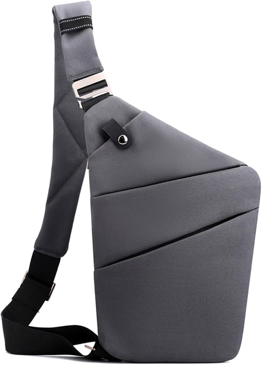 Anti Theft Crossbody Bags for Women, 2025 New Anti-Theft Travel Bag, Shoulder Bag Anti-theft Design for Travel, Sport (Dark Gray - Left Shoulder)