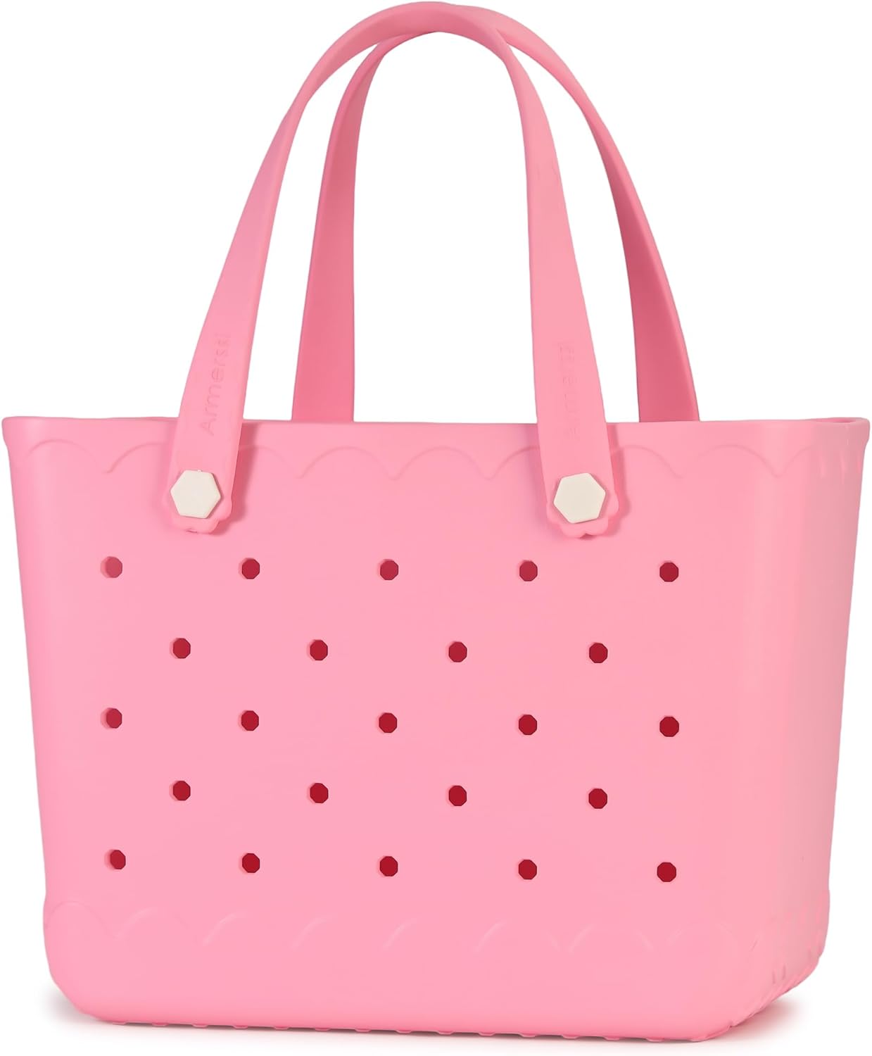 Rubber Beach Bag Waterproof Durable Tote Bag for Beach Sports Pool Modern Rubber Tote