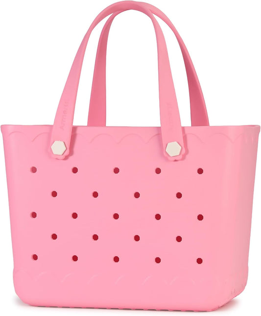 Rubber Beach Bag Waterproof Durable Tote Bag for Beach Sports Pool Modern Rubber Tote