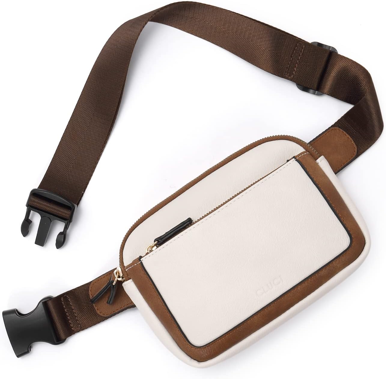 CLUCI Belt Bag for Women, Mini Everywhere Crossbody Waist Bag Adjustable Strap, Vegan Leather Women's Fanny Pack