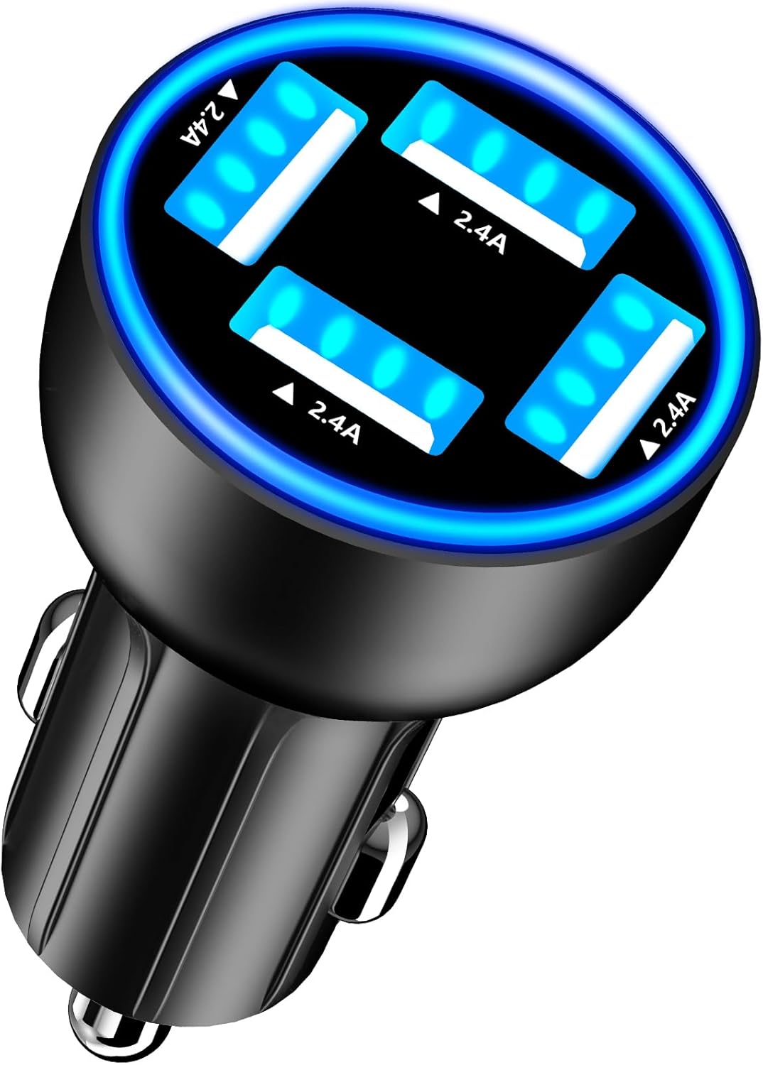 USB Car Carplay Charger, Rombica 4-Port 4.8A USB Car Power Adapter, 4 in 1 48W Fast Charging Cigarette Lighter for iPhone 17 17 Pro Max 16 15 14 13 12 11 Pro, Galaxy S25 S24 S23 S22, Pixel, iPad Pro