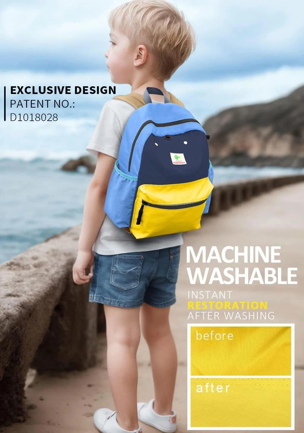 Kids Backpacks, Unisex, Multicolored, Medium, 13" H, 1L, Nylon, Modern, Cartoon, 3-5 Years, Elementary School, Travel, School