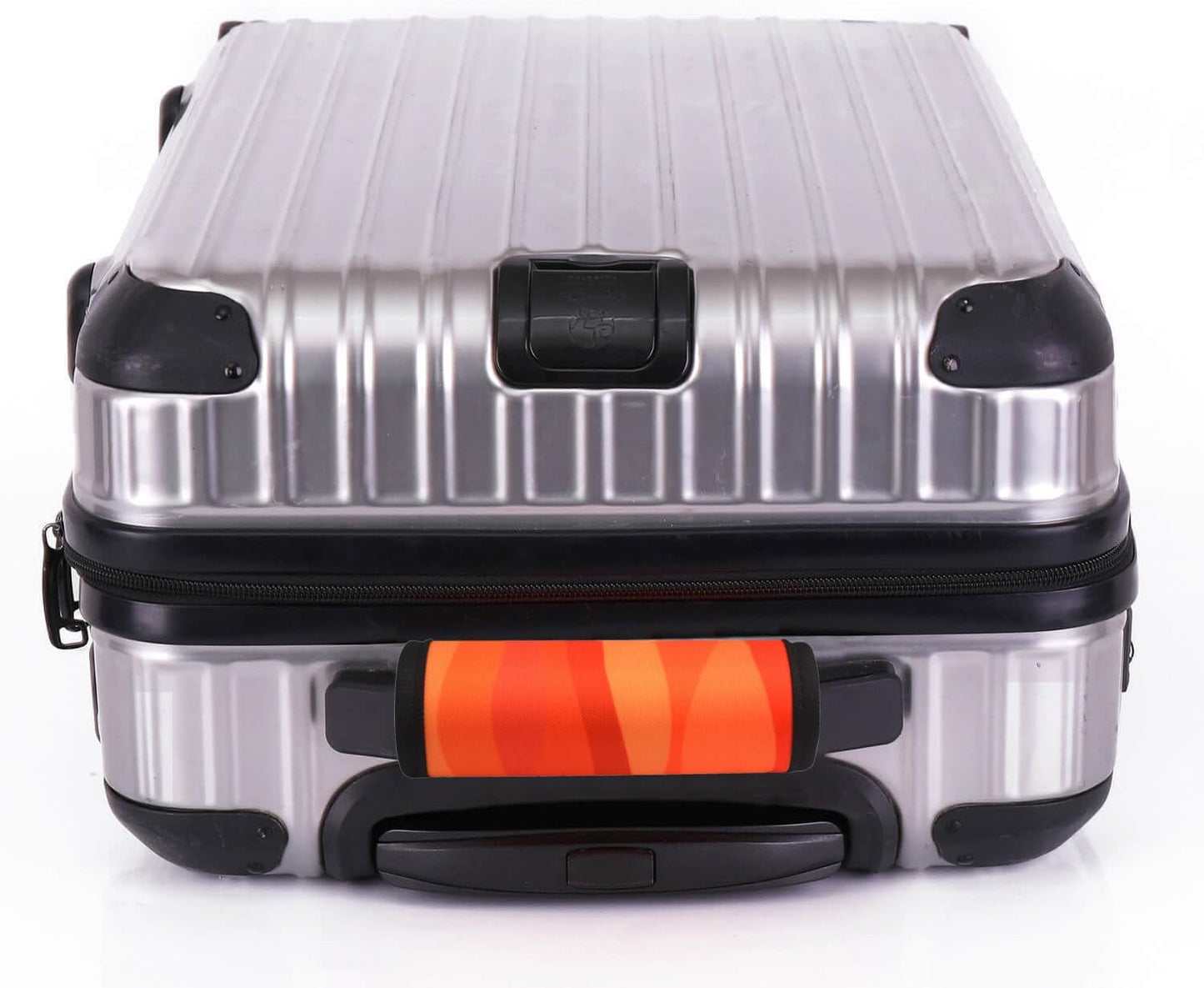 Luggage Handle Wrap 2 Pack Luggage Handle Wraps for Suitcase Bright Neoprene Luggage Handle Covers/Extender/Identifiers-Travel Accessories Must Haves (Orange(2.0)-2 Pack)