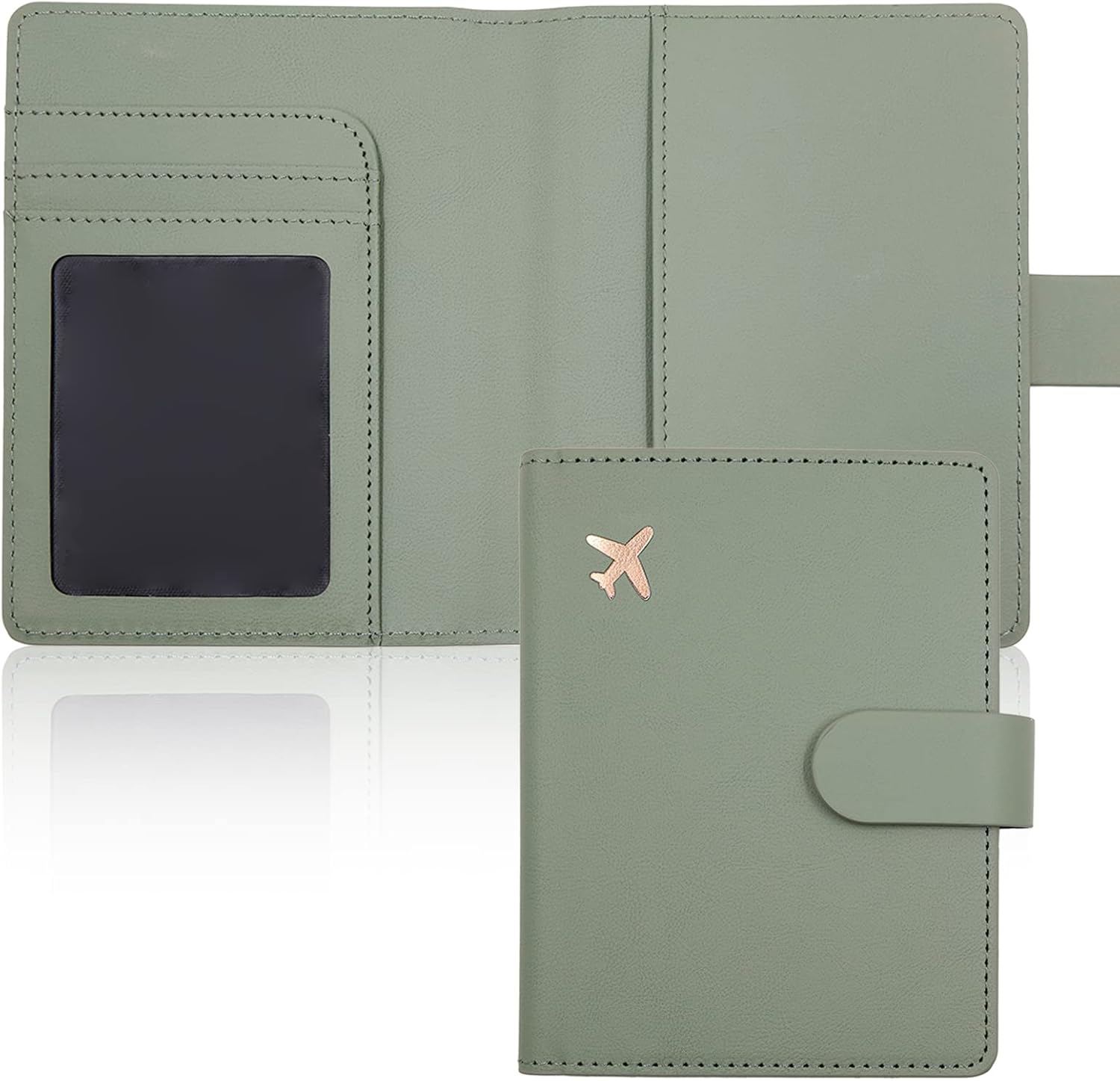 Deziliao Passport Holder,Passport Holder Card Slots, Passport and Vaccine Card Holder Combo, Cute
