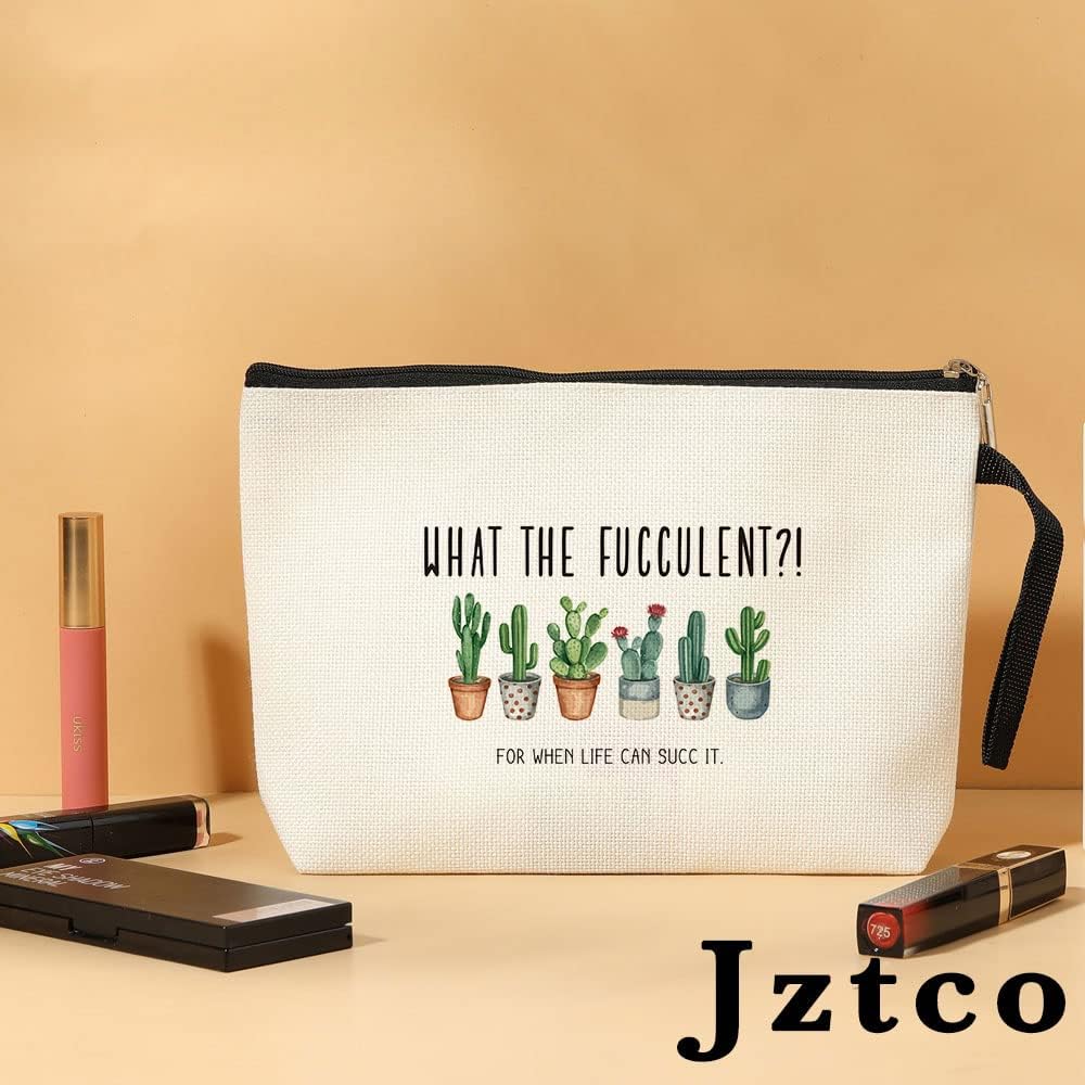 Jztco Funny Makeup Bag Gifts for Women Plant Lover Gifts Gardening Gifts for Women Gardeners