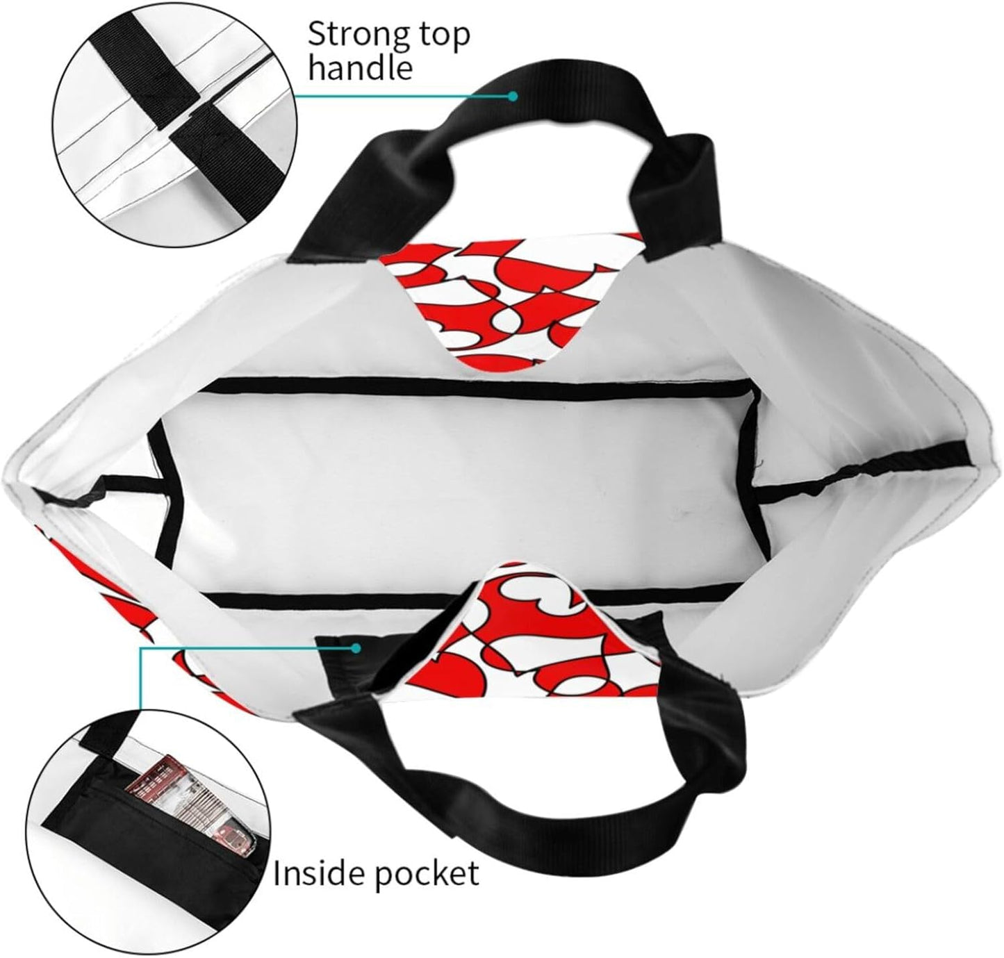 Tote Bag Beach Bag for Women Reusable Grocery Large Shopping Shoulder Bag Travel Handbag