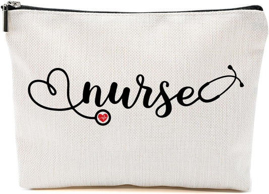 Nurse Gifts Makeup Bag Nurse Accessories for Work, Nursing Cosmetic Bag Nursing Bags for Nurses Appreciation Gifts for Women Coworkers Graduation Birthday Survival Kit Travel pouch