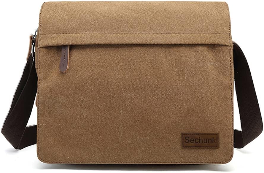 Sechunk Vintage Canvas Messenger Cross body bag Shoulder bag