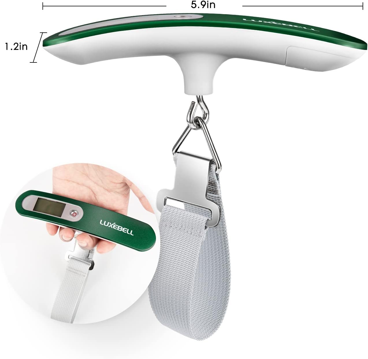 Digital Luggage Scale Vacation Travel Essentials Accessories Gifts for Traveler Portable Suitcase Handheld Weight Scale 110 lbs Hanging Baggage Travel Must Haves