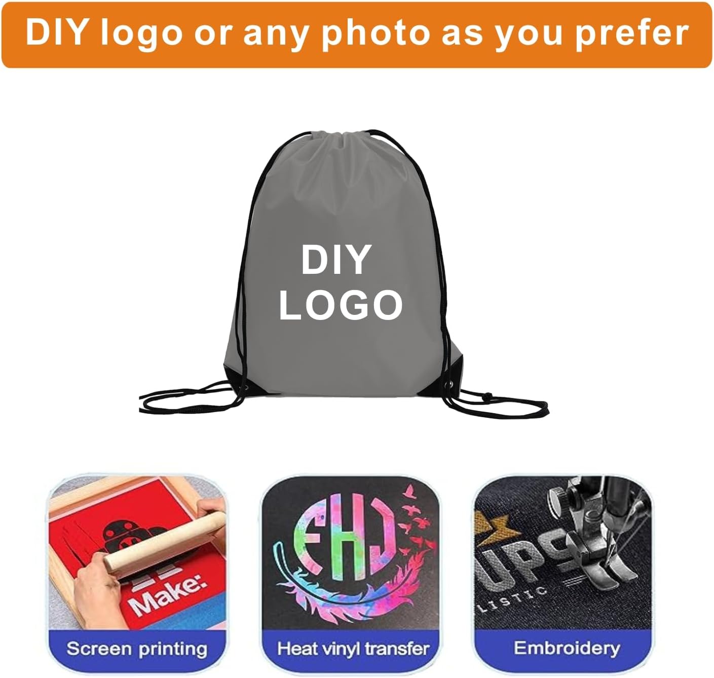 Drawstring Backpack Bulk 24Pcs Draw String Backpack Bags DIY Gym Sports Traveling Yoga Cinch Bag