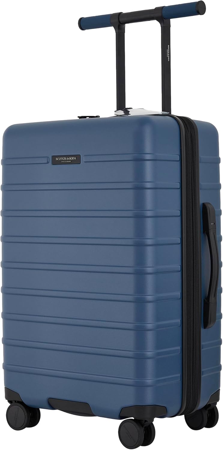 Scotch & Soda Tilburg Luggage, Heritage Blue, 26-Inch Suitcase