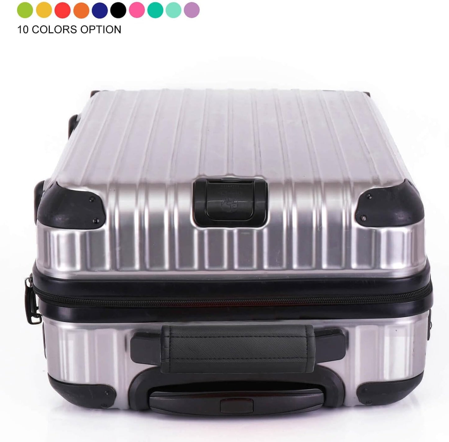 Luggage Handle Wrap 5 Pack-Leather Luggage Handle Wraps for Suitcase/Handbag/Duffel Bag/Car Bright Luggage Identfier/Handle Covers/Grips Luggage Accessories for Travel 3.0 (Black)