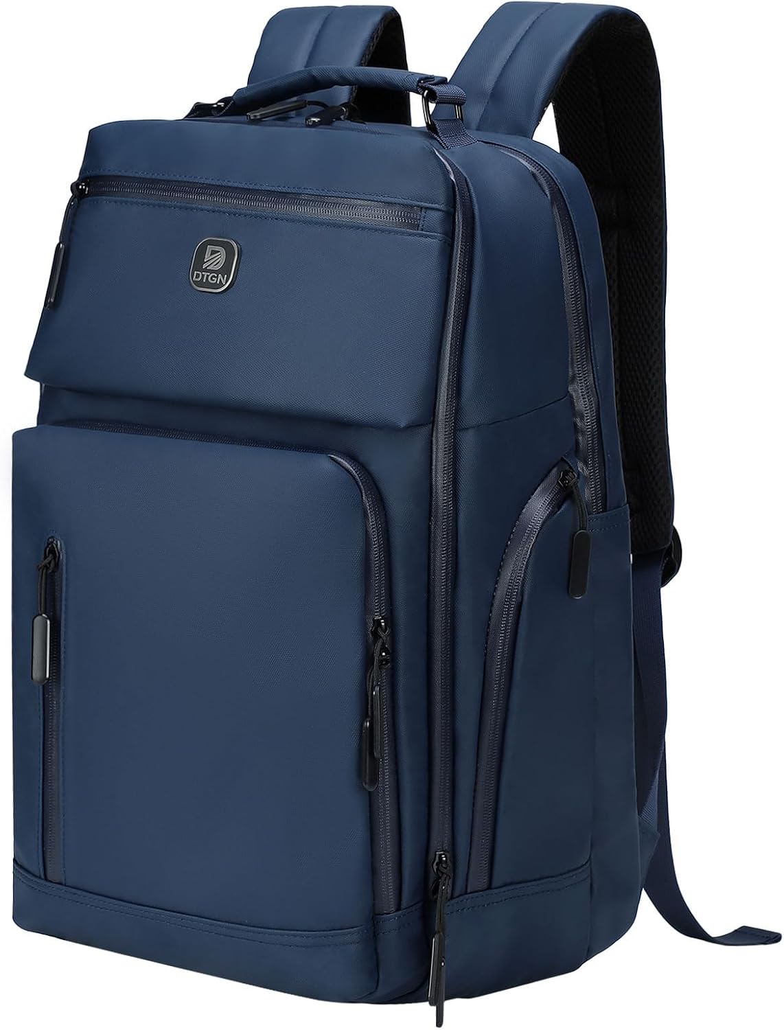 Large Capacity Water Resistant Laptop Backpack, 17 Inch Airplane Approved Durable Bag for College, Business Travel, Blue