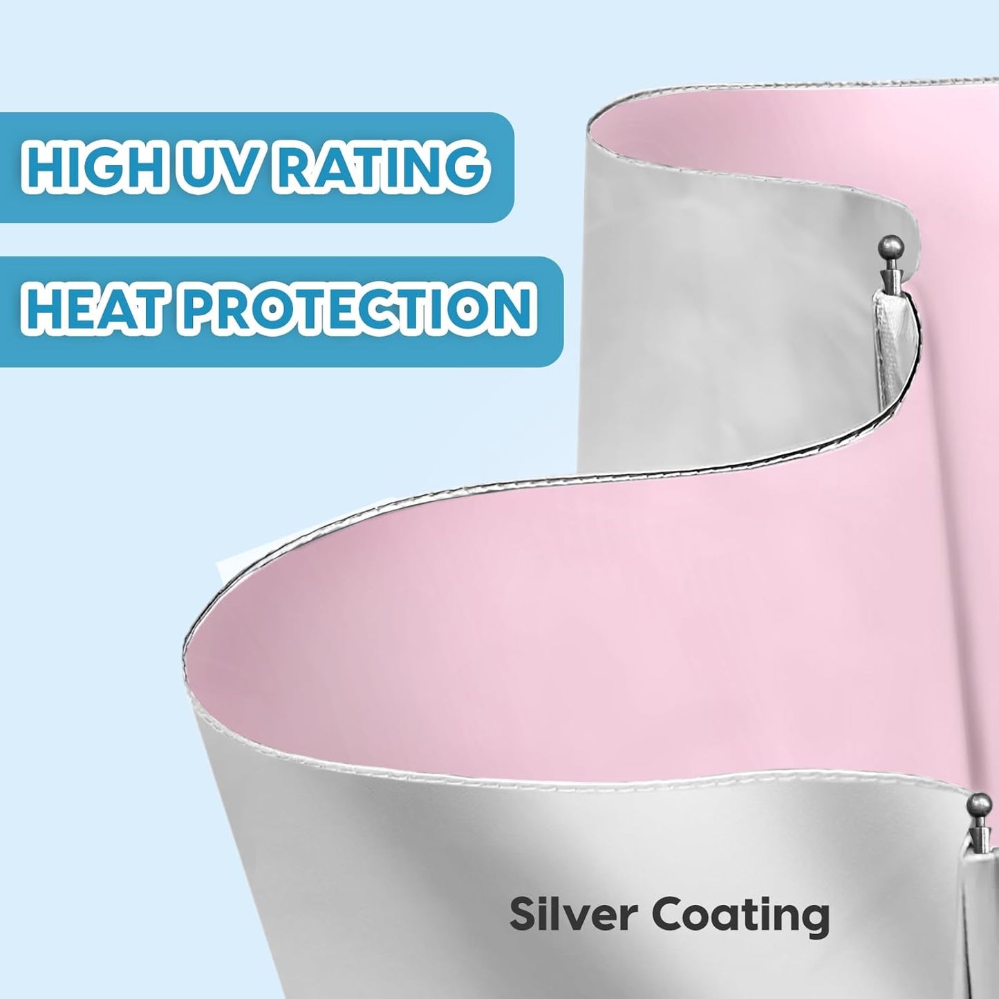 ZOMAKE UV Umbrella for Sun Protection UPF 50+,Travel Compact Sun Umbrellas UV Blocking Small Auto Open Portable for Walking