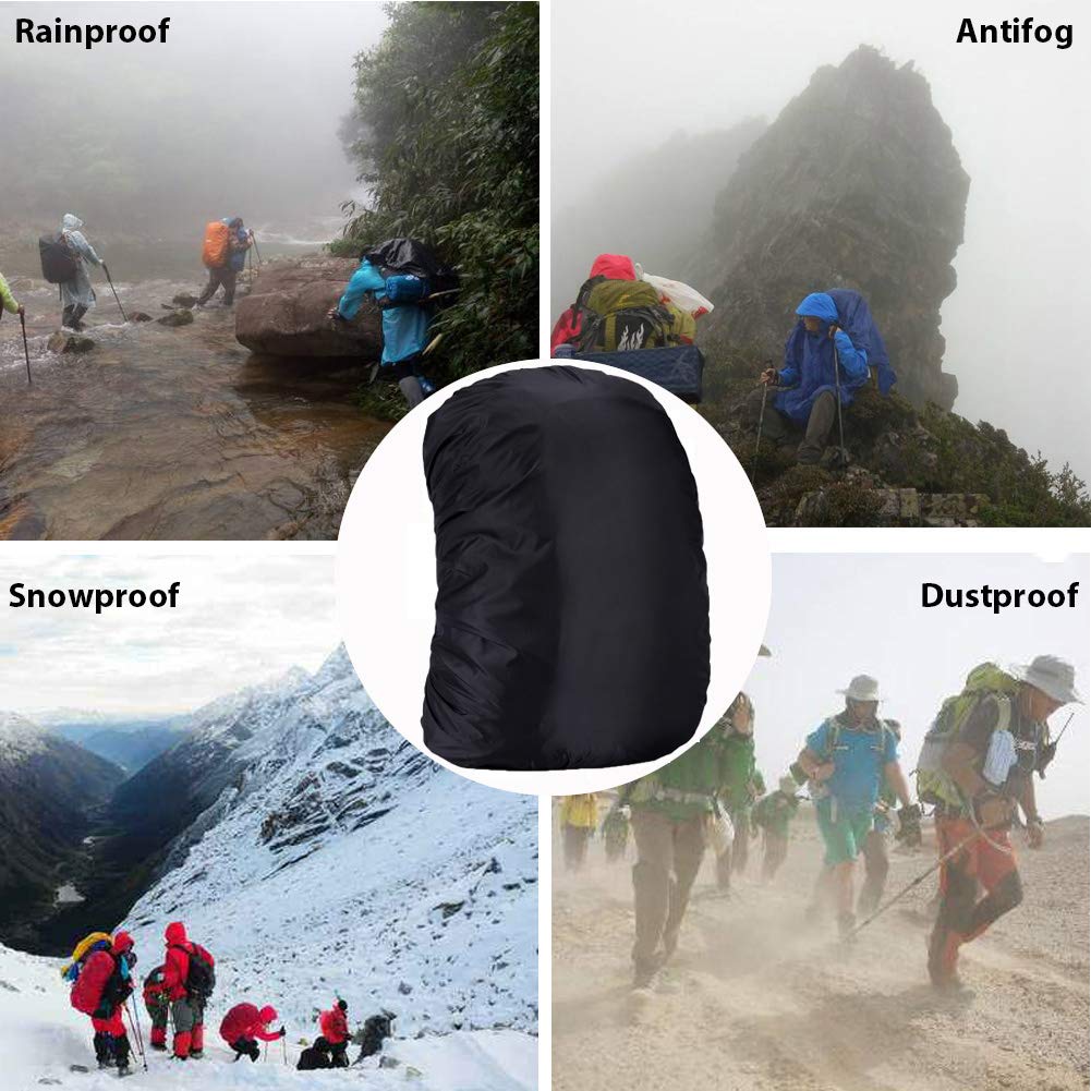 Evotopf Waterproof Backpack Rain Cover with Adjustable Anti Slip Buckle Strap & Sliver Coating