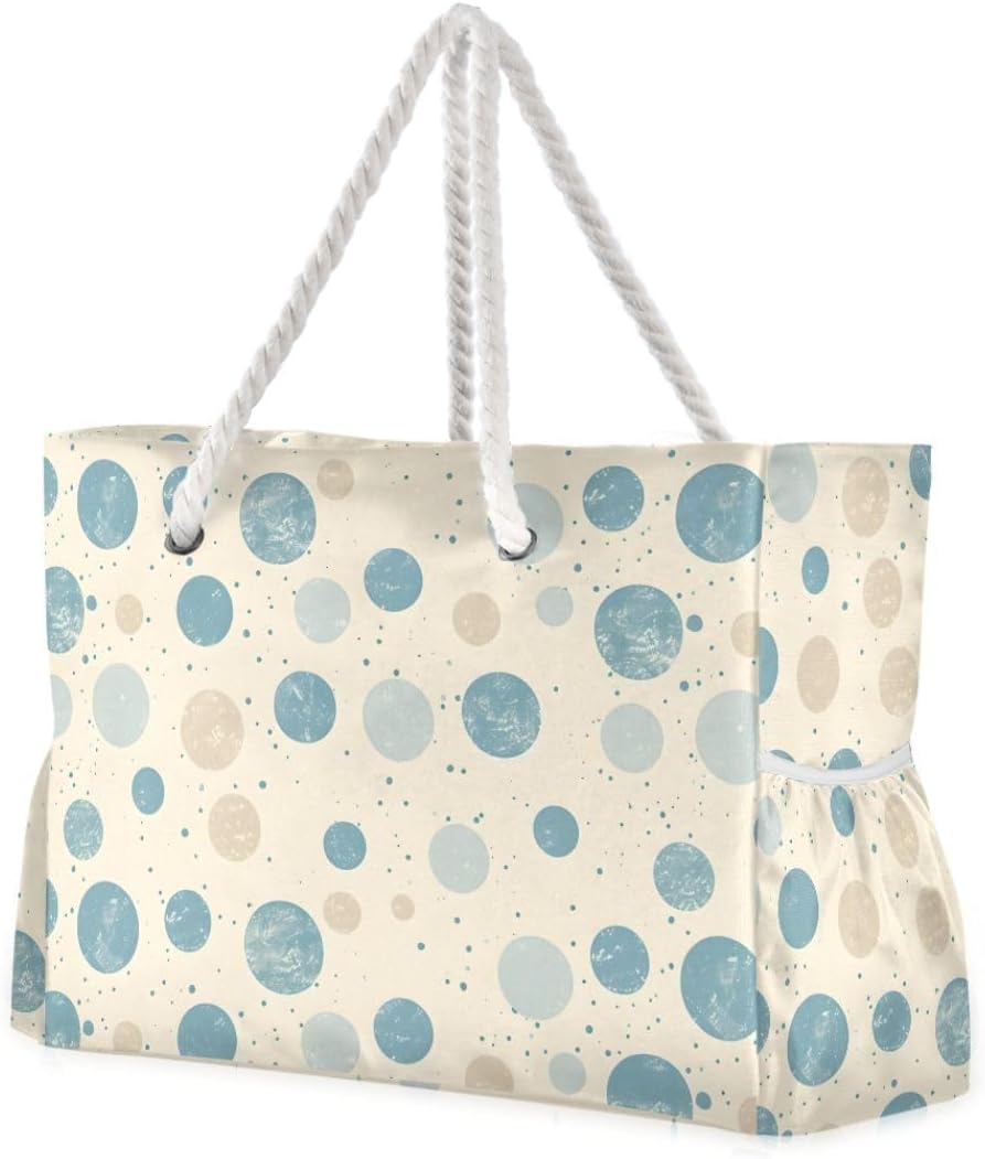 senya Large Beach Bags Totes Swim Canvas Tote Shoulder Bag Water Resistant Bags for Gym Travel Daily
