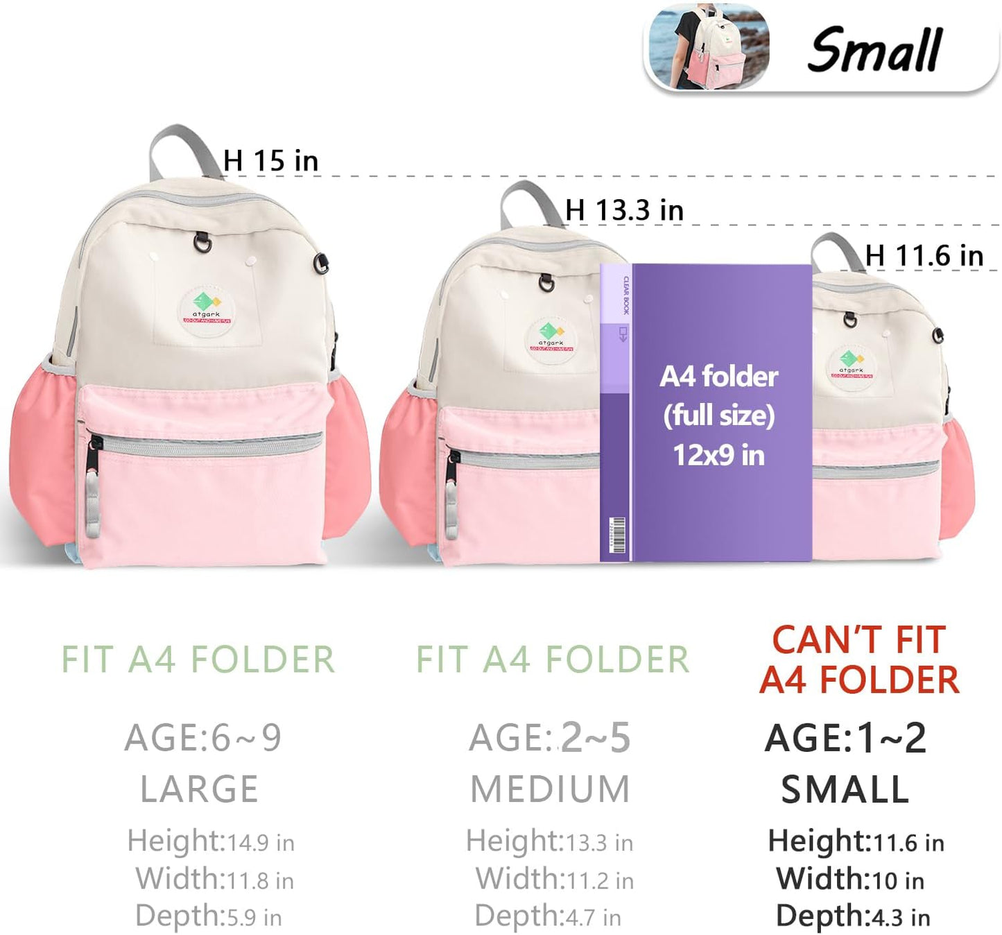 Toddler Backpack for Toddlers 1-2: Baby kids Backpack for daycare Boys Girls