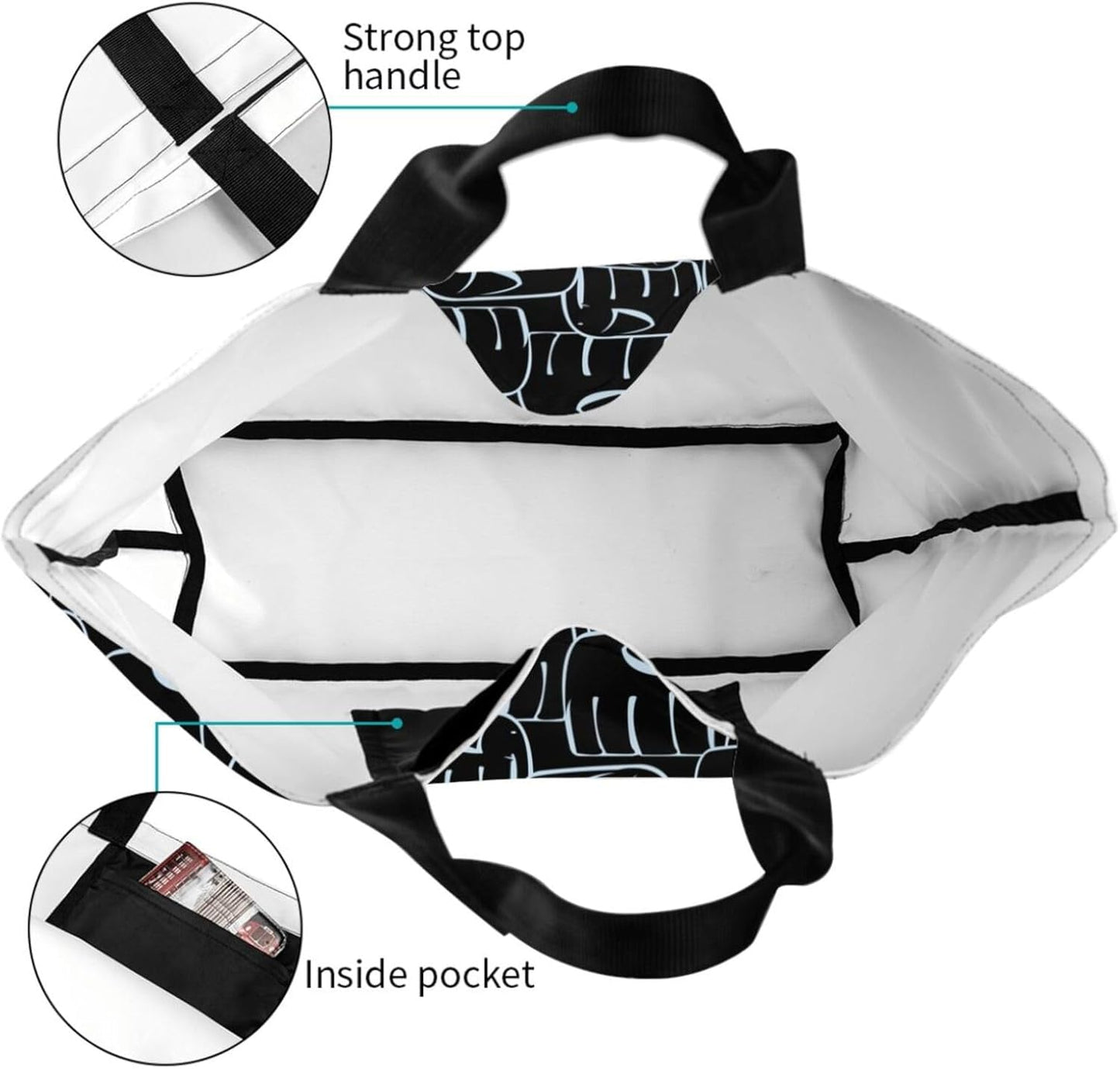 Tote Bag Beach Bag for Women Reusable Grocery Large Shopping Shoulder Bag Travel Handbag