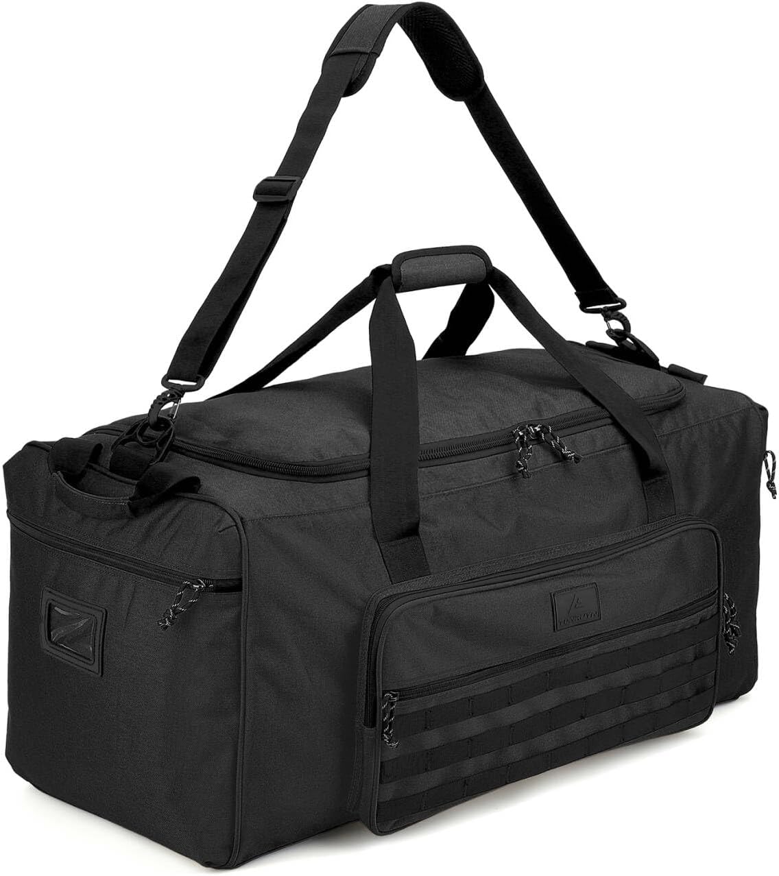 120L Extra Large Gym Duffle Bag for Men Women with Shoes Compartment Heavy Duty Tactical Sports Duffel Bag Big Football Baseball Basketball Soccer Hockey Team Equipment Bag, Black