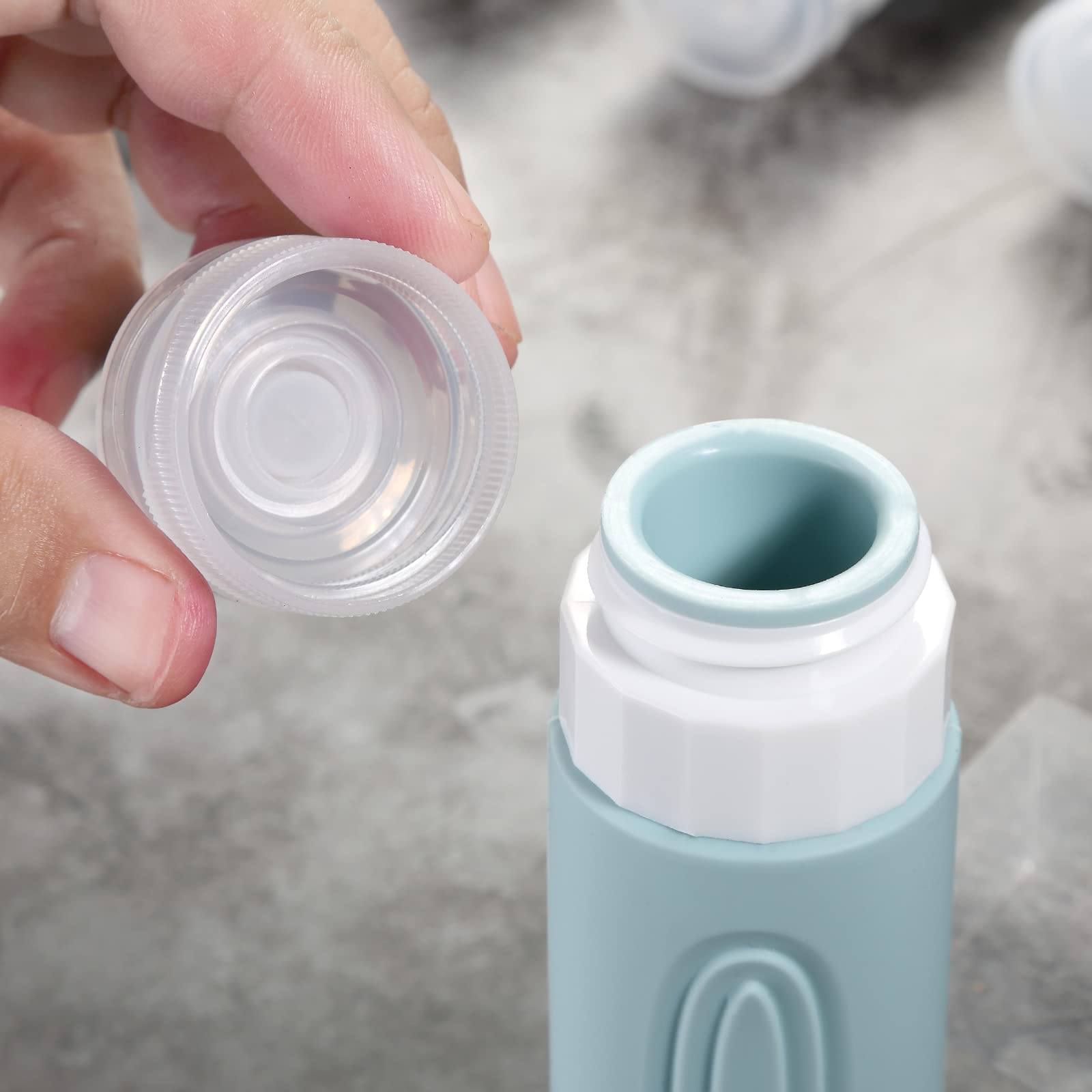 Mrsdry Travel Bottles for Toiletries, Tsa Approved 3oz Travel Size Containers BPA Free Leak Proof