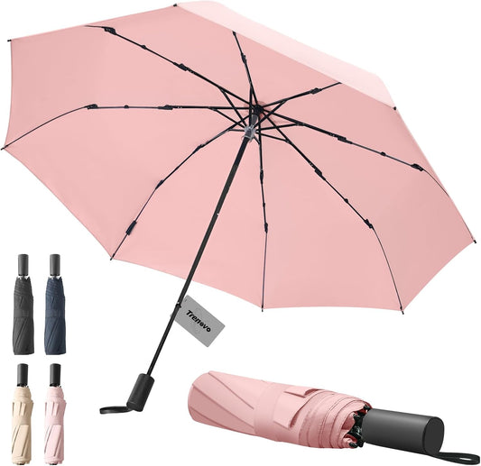 Compact Travel Umbrella, Small Pocket Mini Umbrella for Purse Wallet, UV Sun Rain Umbrellas for Backpack, Portable Folding Umbrellas for Women Kids