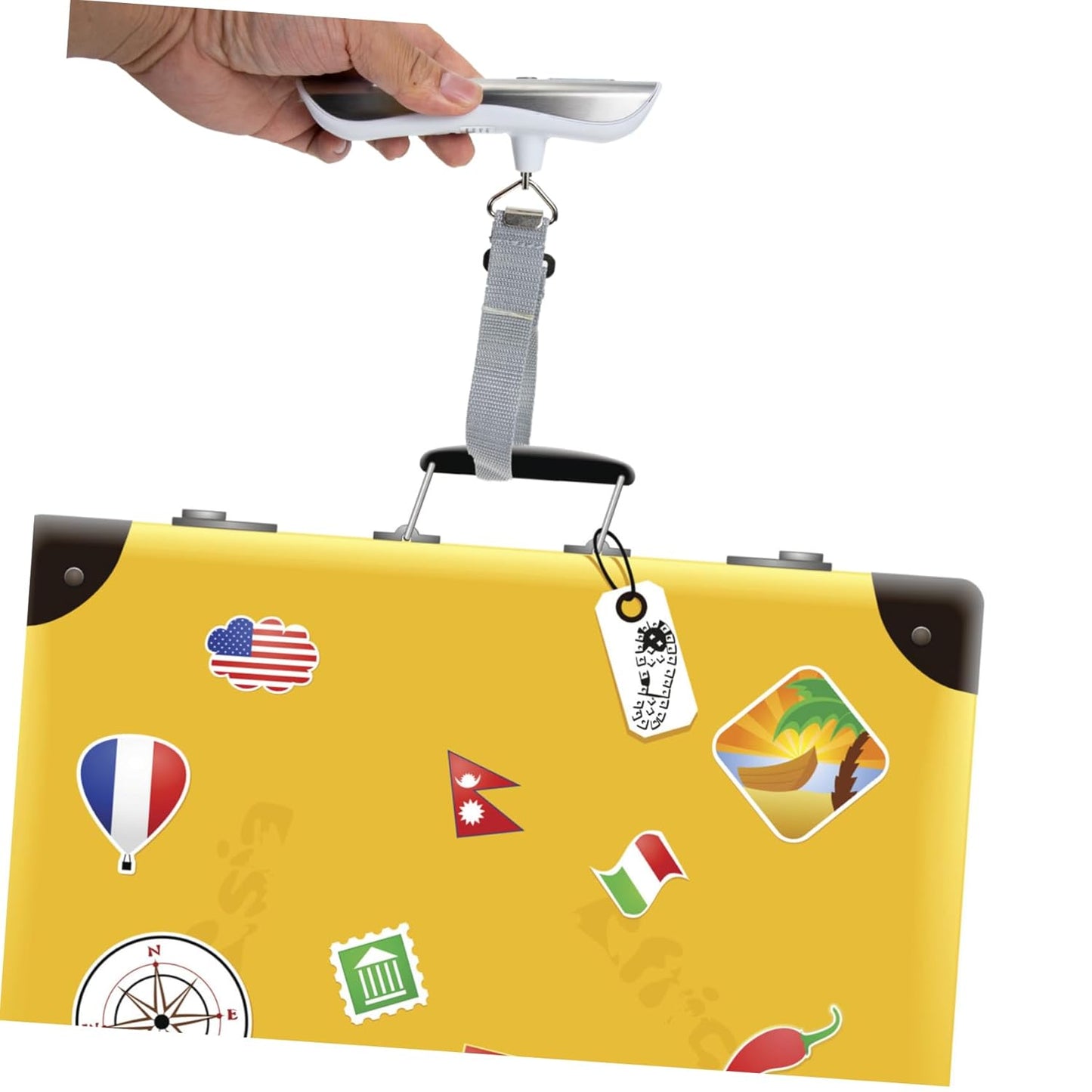 Electronic Luggage Scale Portable Suitcase Weighing Scale Travel LCD Display for Luggage Capacity