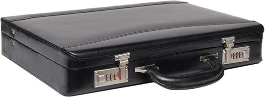 Full Grain Leather Briefcase Attache Case For Unisex Size L17xW3xH12 Inches Briefcase Bag