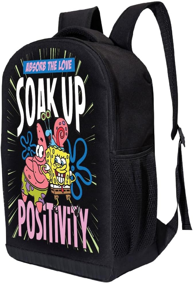 SpongeBob SquarePants Backpack for School | Kids Travel Backpack School Backpack | Kids Backpack for Girls, Boys, Toddlers, Unisex (Soak Up Positivity)