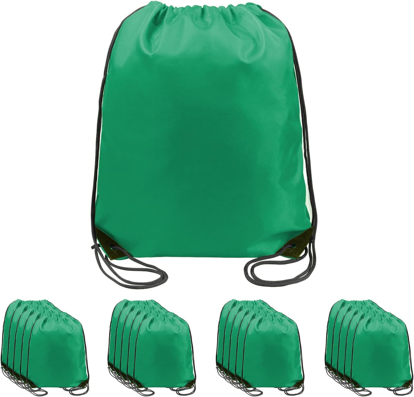 BeeGreen Drawstring Backpack Bags 20,30,50 Packs Reflective String Bags for Gym Sport Trip Cinch