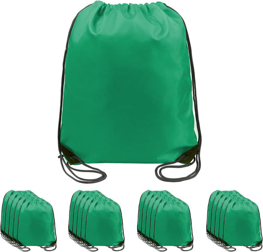 BeeGreen Drawstring Backpack Bags 20,30,50 Packs Reflective String Bags for Gym Sport Trip Cinch Sack DIY for Women Men