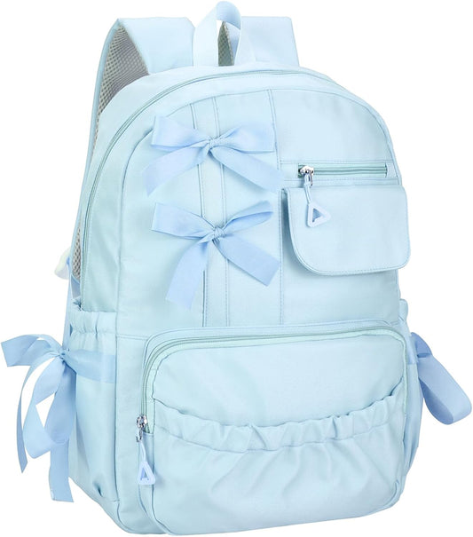Phaoullzon Coquette Backpack with Bow for Women Aesthetic Daypack